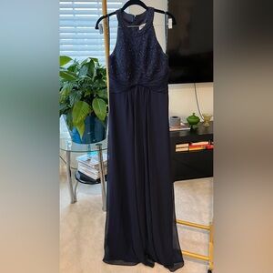 Eliza J prom dress size 6 Navy blue beaded